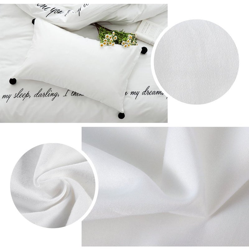 CAROMIO 4-Pack Zippered Pillow Protectors, Premium 400 Thread Count 100% Egyptian Cotton White Zippered Pillowcases Pillow Covers, Queen - Image 3